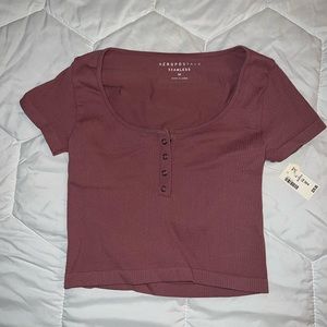 Aeropostale seamless cropped T